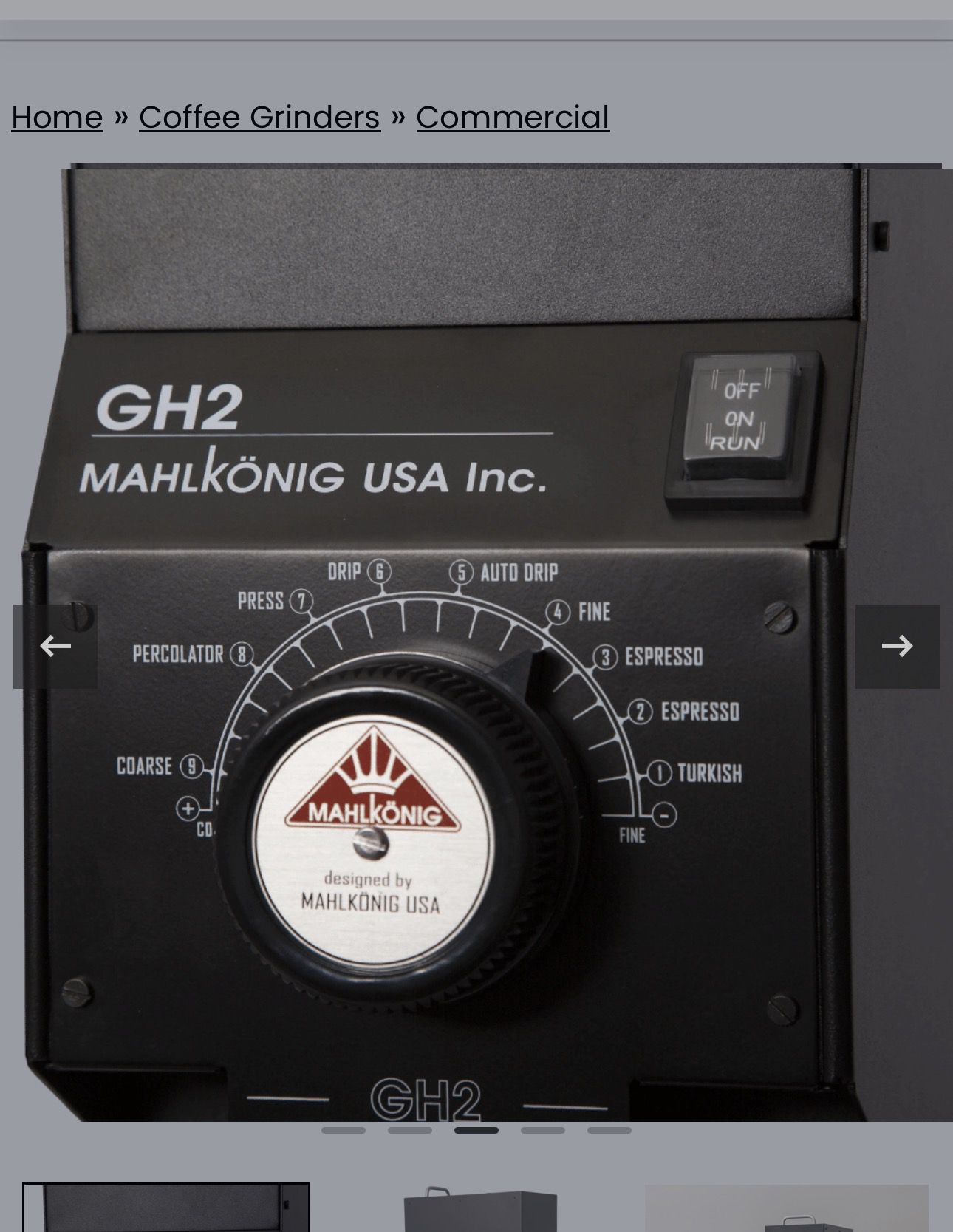 Mahlkonig GH2 All-Ground Shop Coffee Grinder - photo 4
