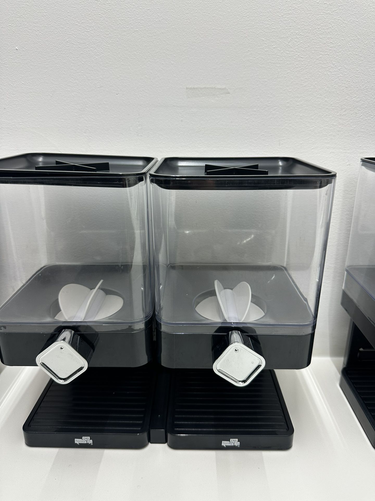 Honey-Can-Do Dual Dry Food Dispenser Black/Chrome - photo 4