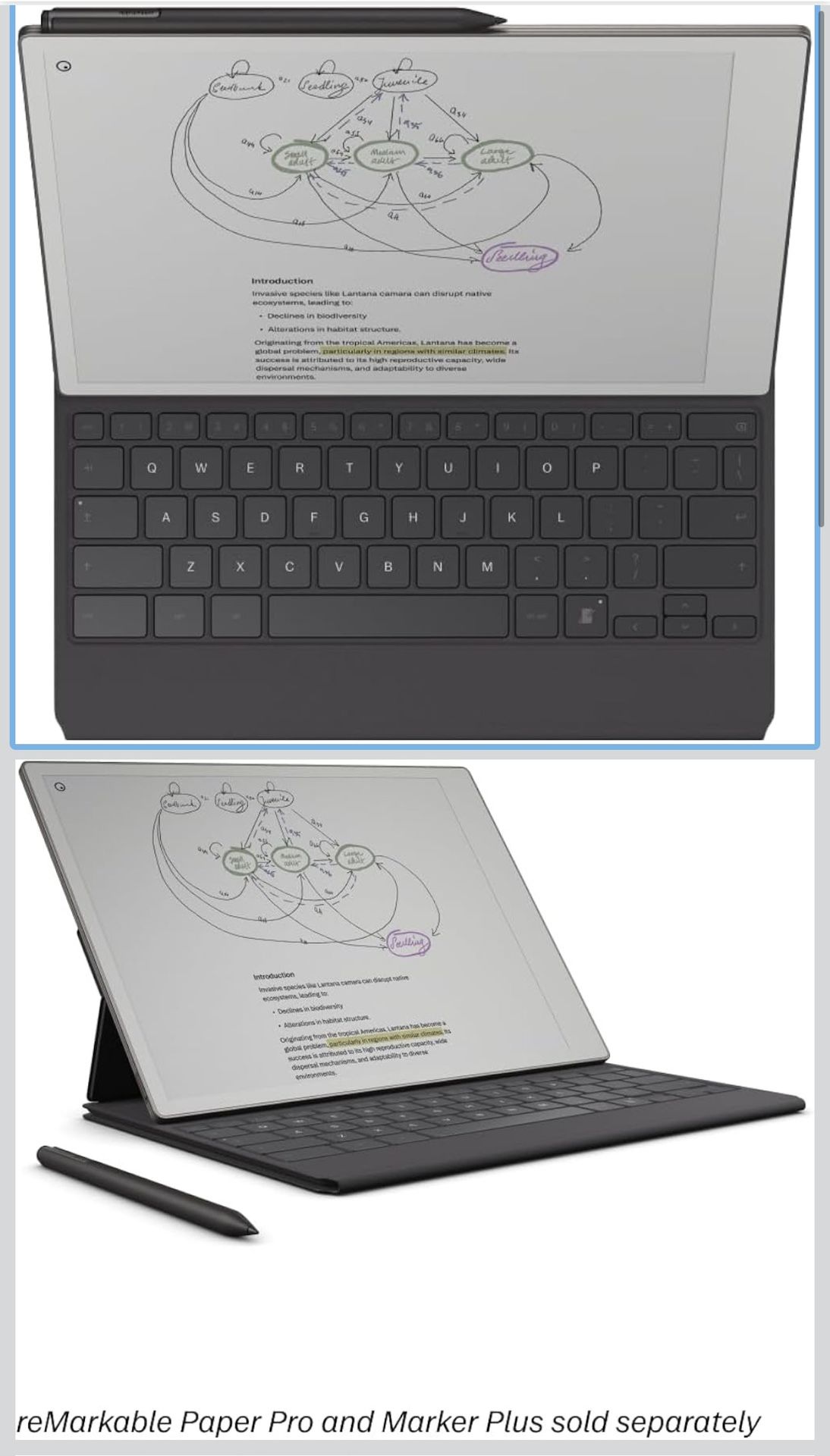 reMarkable Paper Pro Folio Keyboard for 11.8'' Tablet - Basalt - photo 3