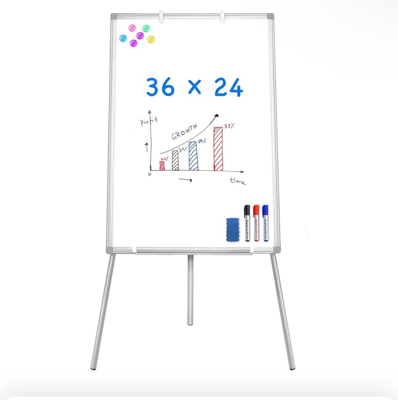 Maxtek Magnetic Whiteboard Easel 36x24