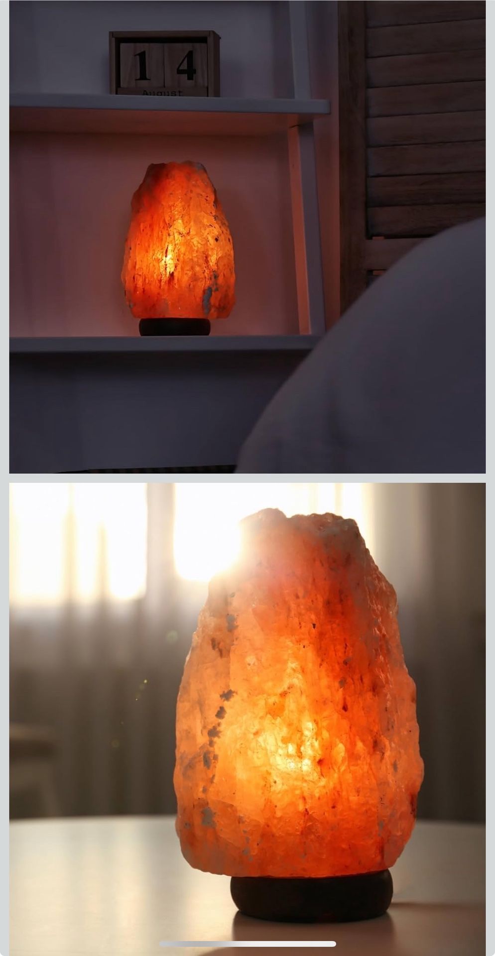 Himalayan Salt Lamp - Natural Pink Crystal Light