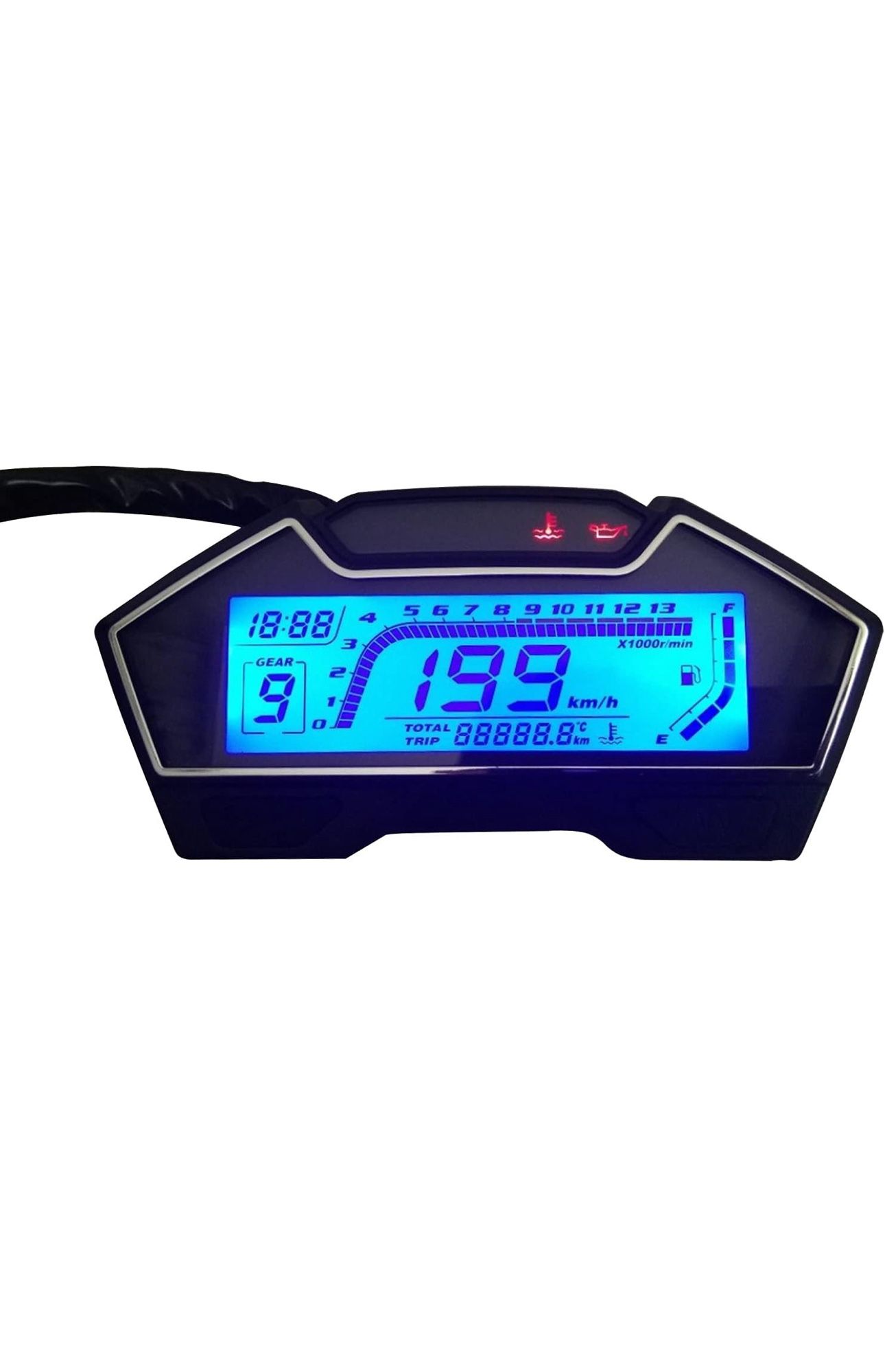 SAMDO Universal Motorcycle Speedometer Odometer Tachometer RPM G - photo 2