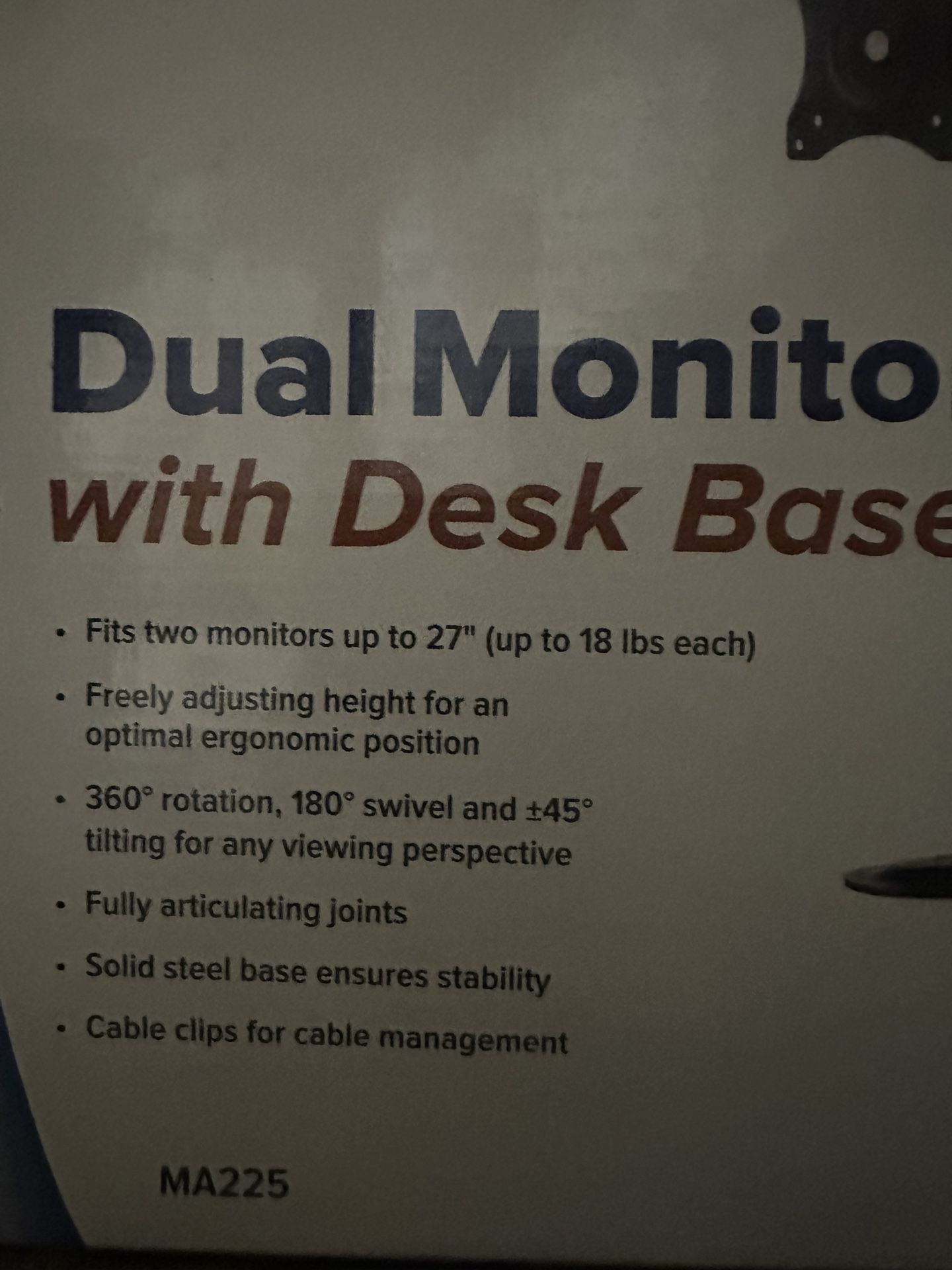 Kantek Dual Monitor Articulating Desktop Stand - photo 4