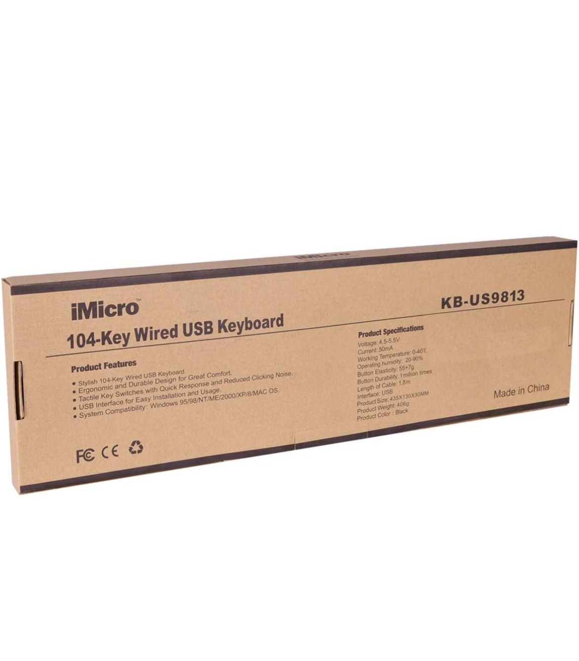 iMicro KB-US9813 104-Key Wired USB Keyboard (English) - photo 5