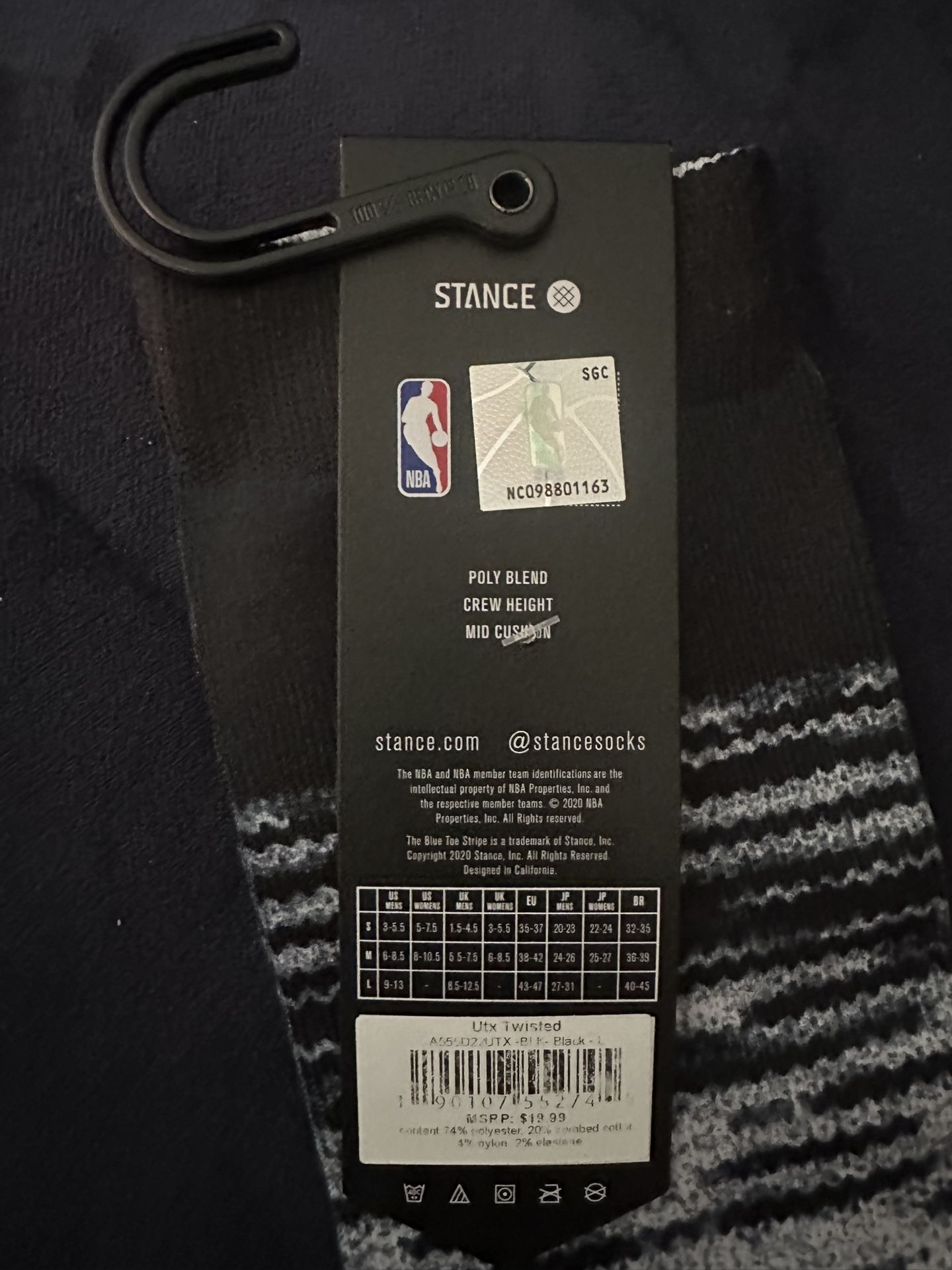 NBA All Stars Utah 2023 Socks Size L - photo 2