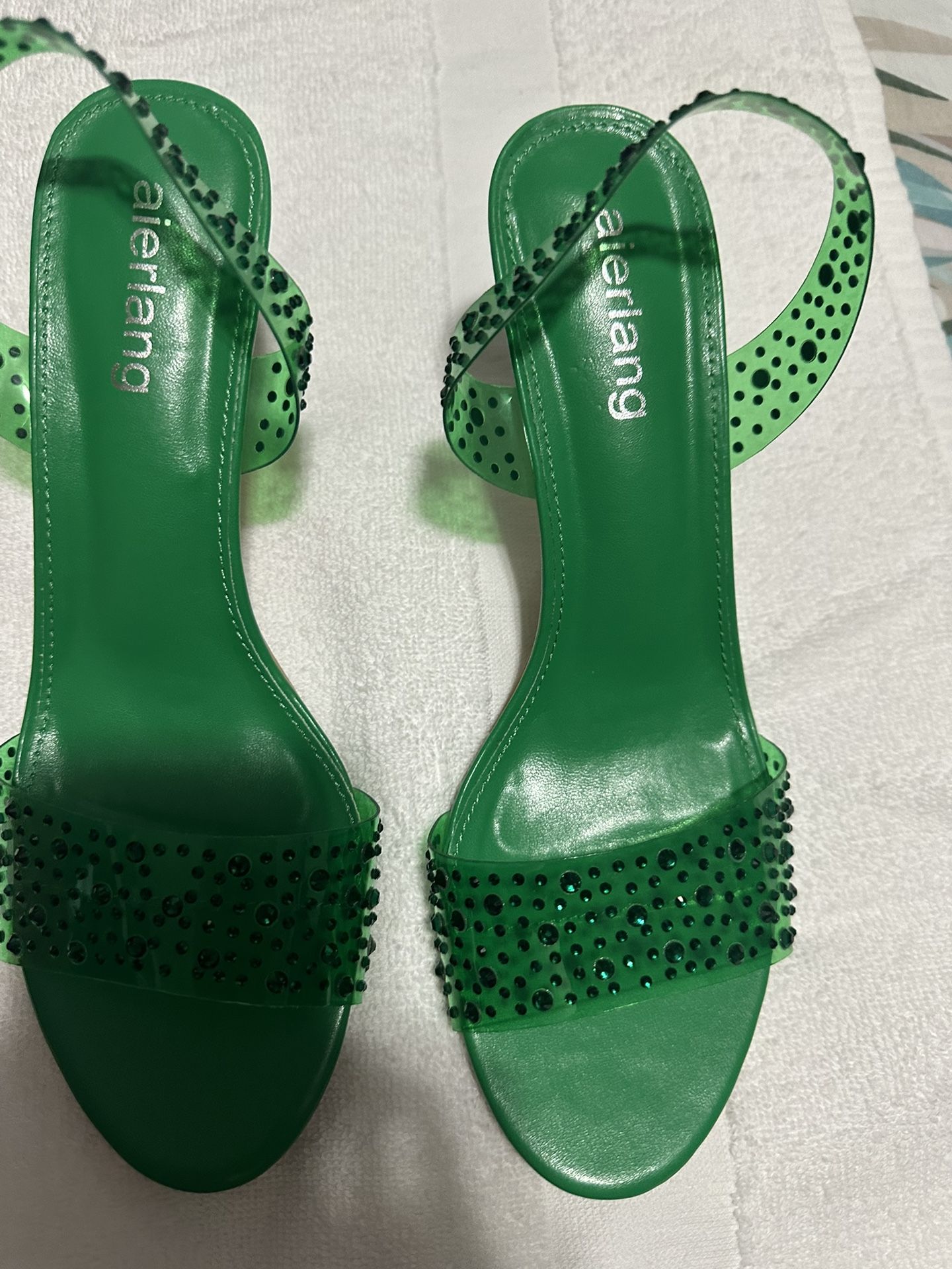Women's Rhinestone Stiletto Heels - Size 9 - photo 2