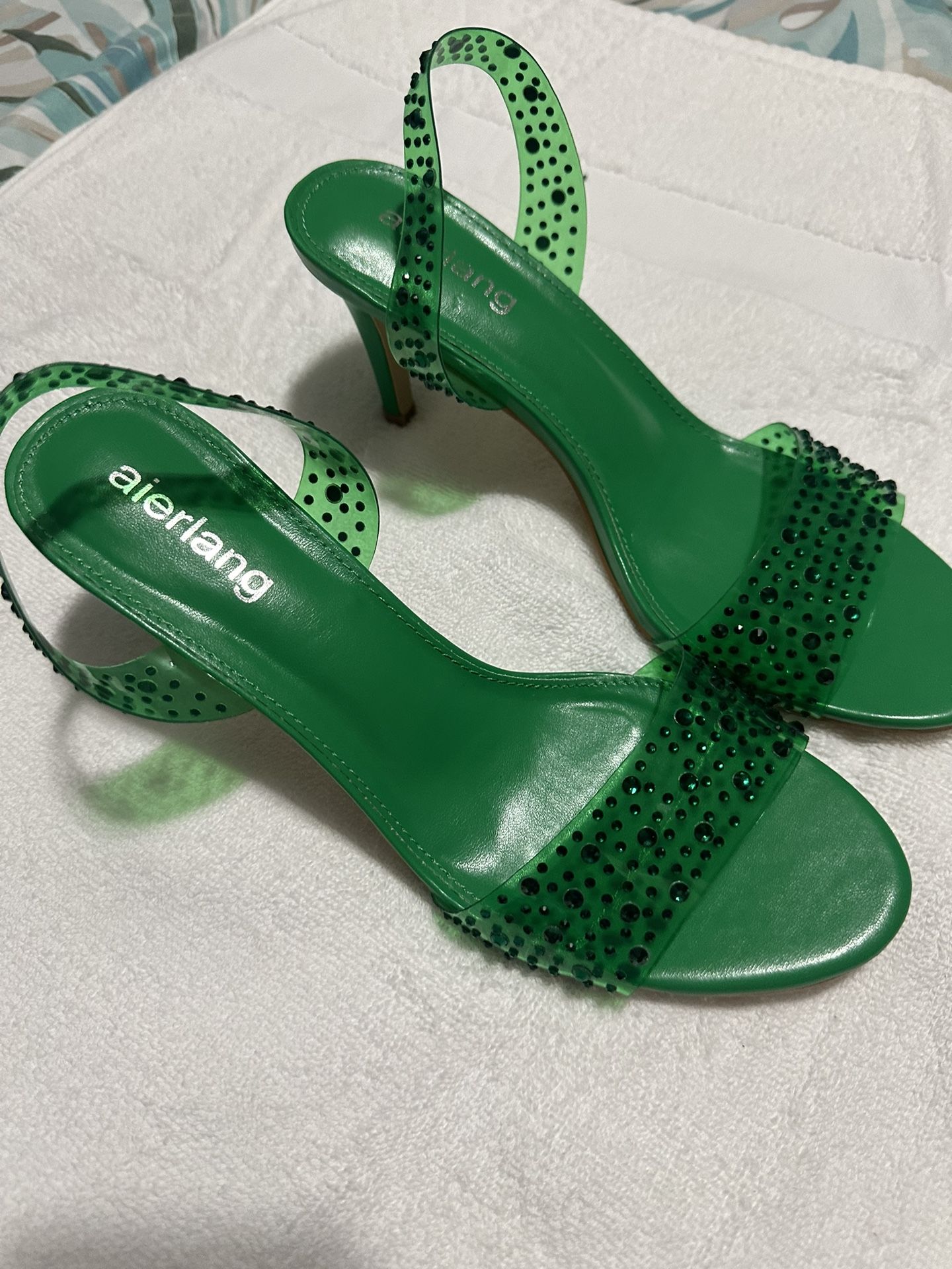 Women's Rhinestone Stiletto Heels - Size 9 - photo 5
