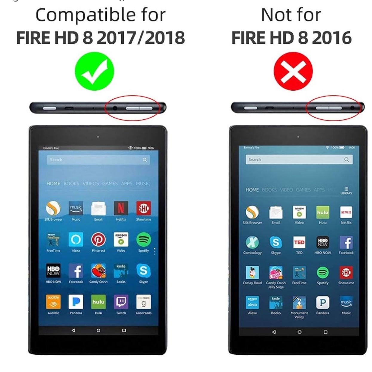 Fire HD 8 Tablet Case with Screen Protector (2017-2018) - photo 2