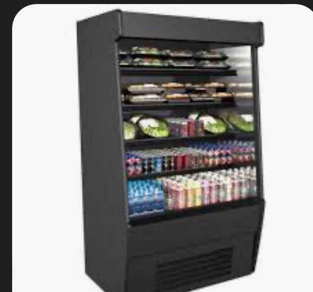 CO67R Oasis Black 71" Air Curtain Merchandiser 208