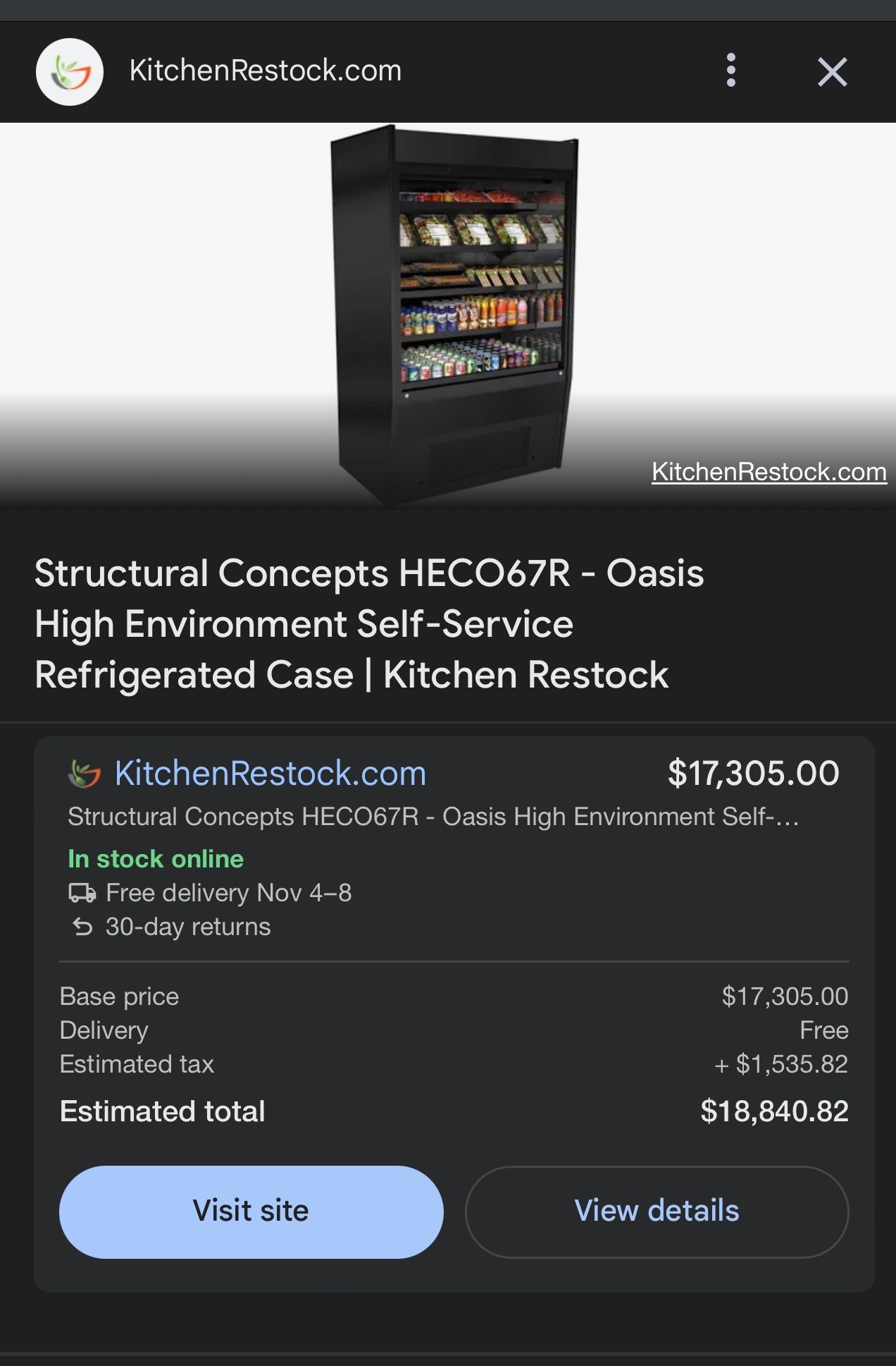CO67R Oasis Black 71" Air Curtain Merchandiser 208 - photo 4