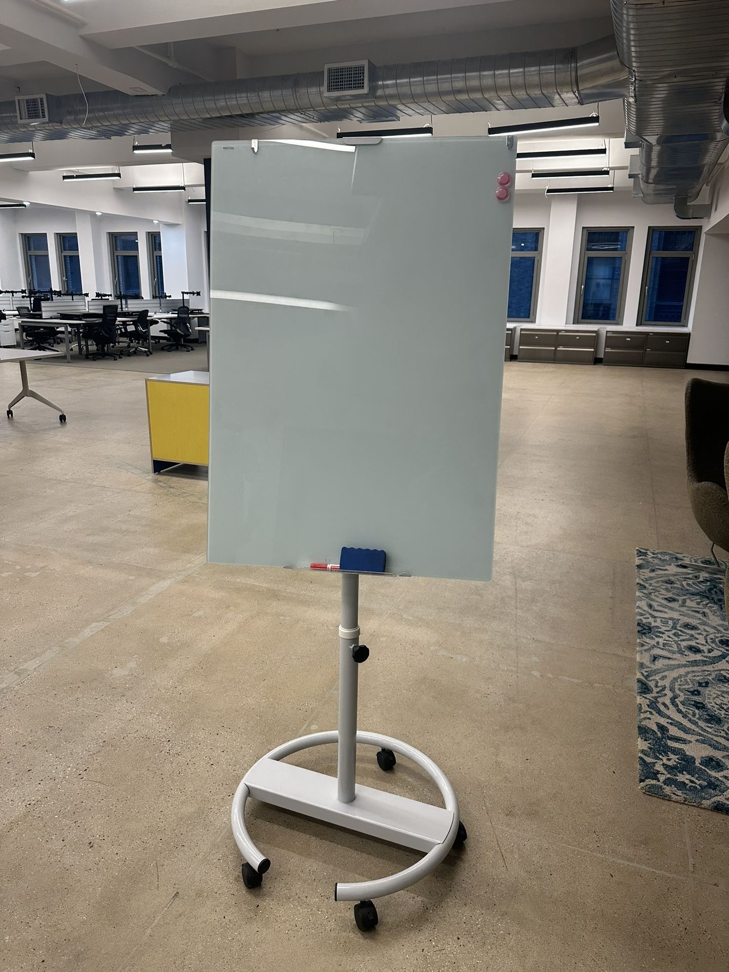 Rolling White Board Dry Erase, 36" x 24" with Stand
