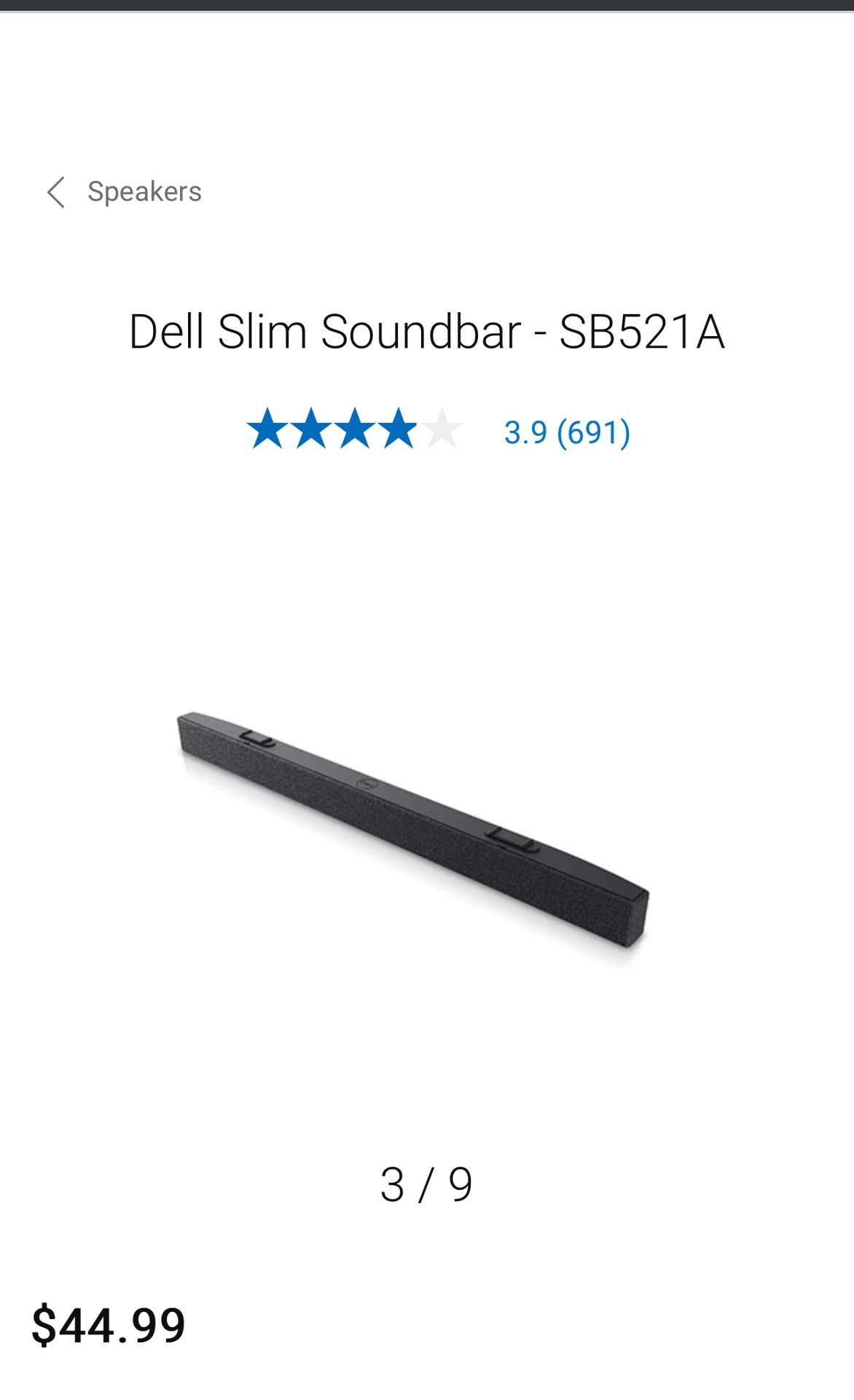 Dell Slim Soundbar - SB521A