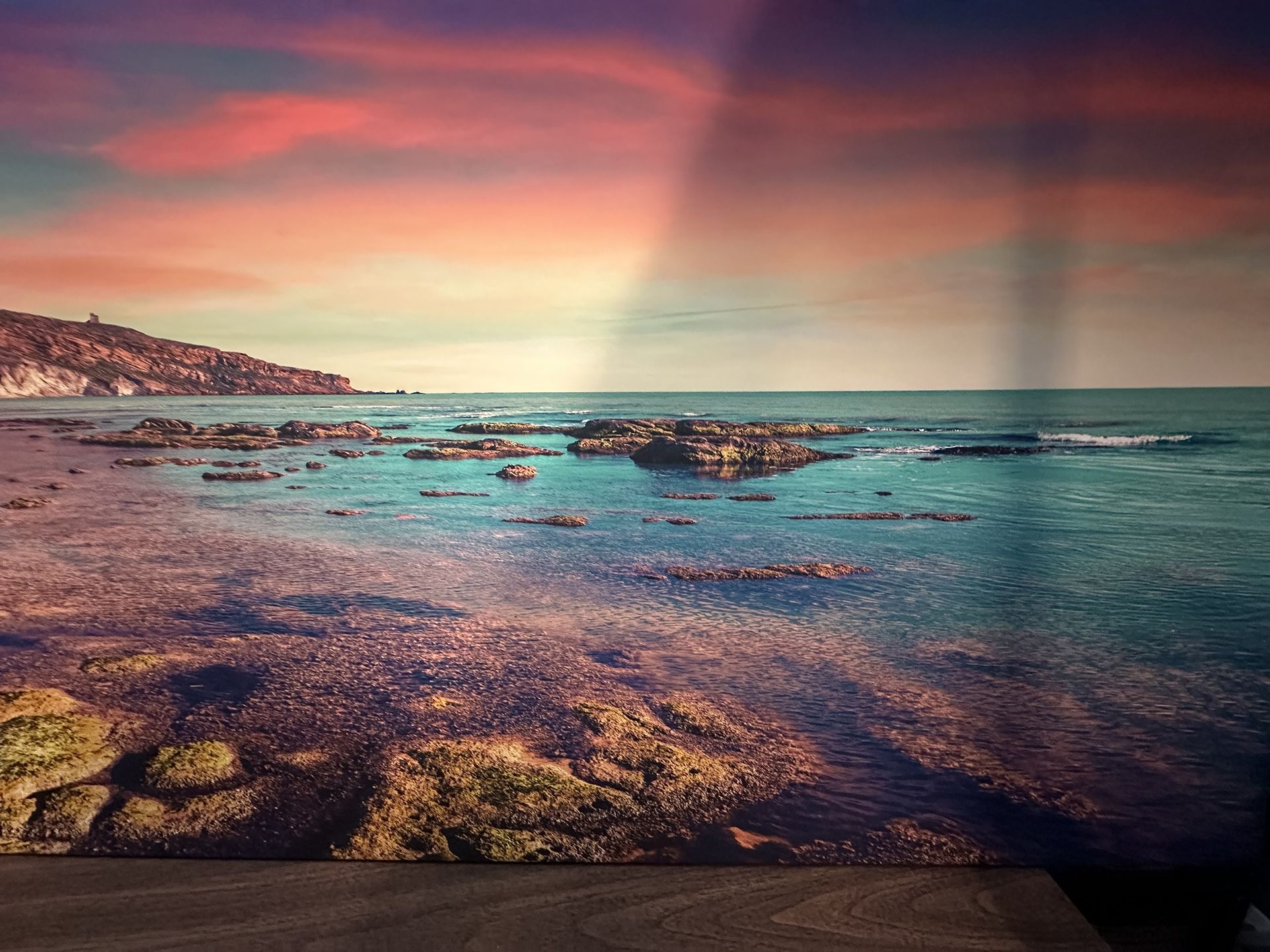 Art Sea Sunrise Landscape Modern Abstract Oil Painting - photo 5