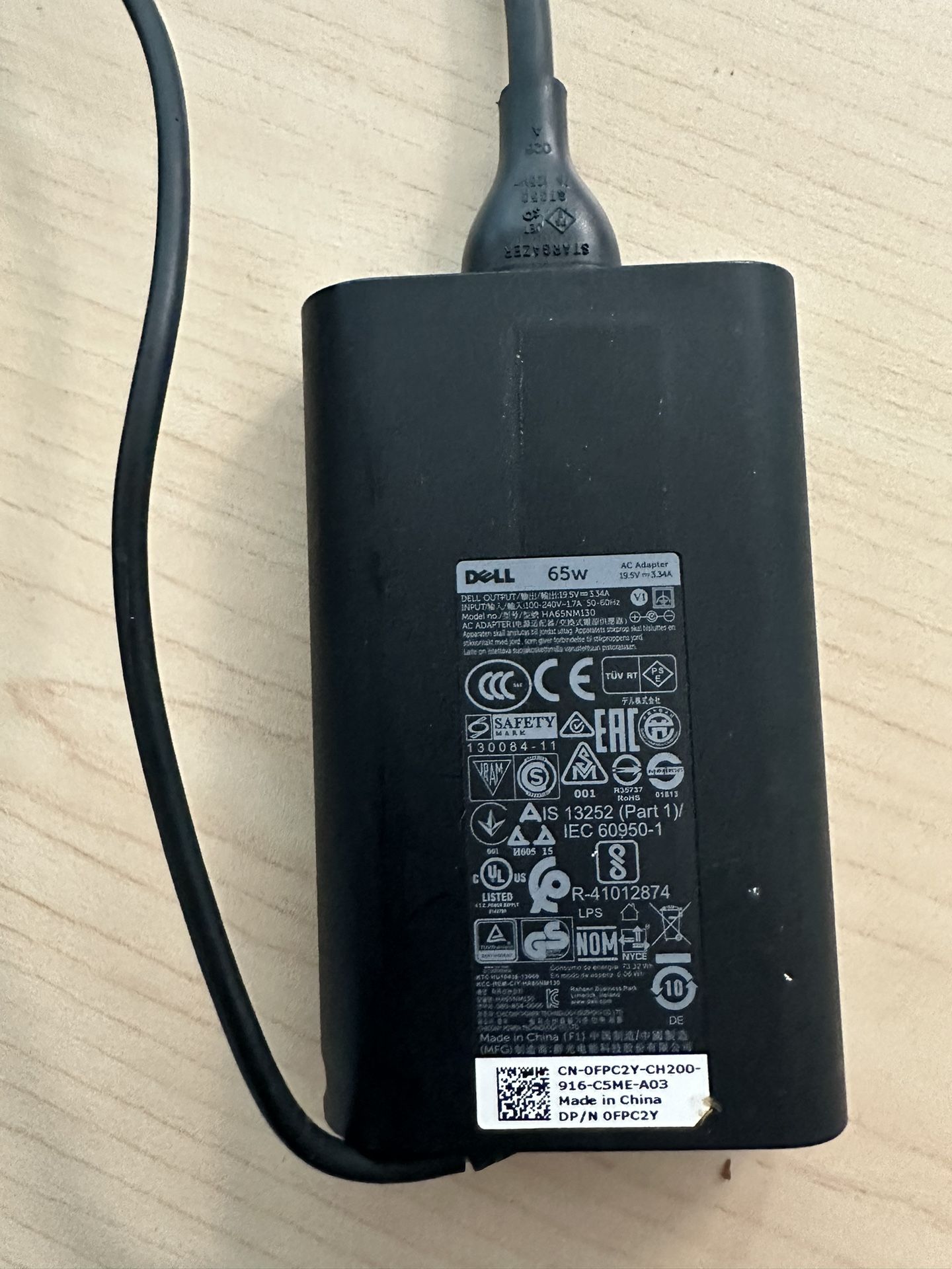Dell 65W 19.5V 3.34A 7.4mm Power Supply
