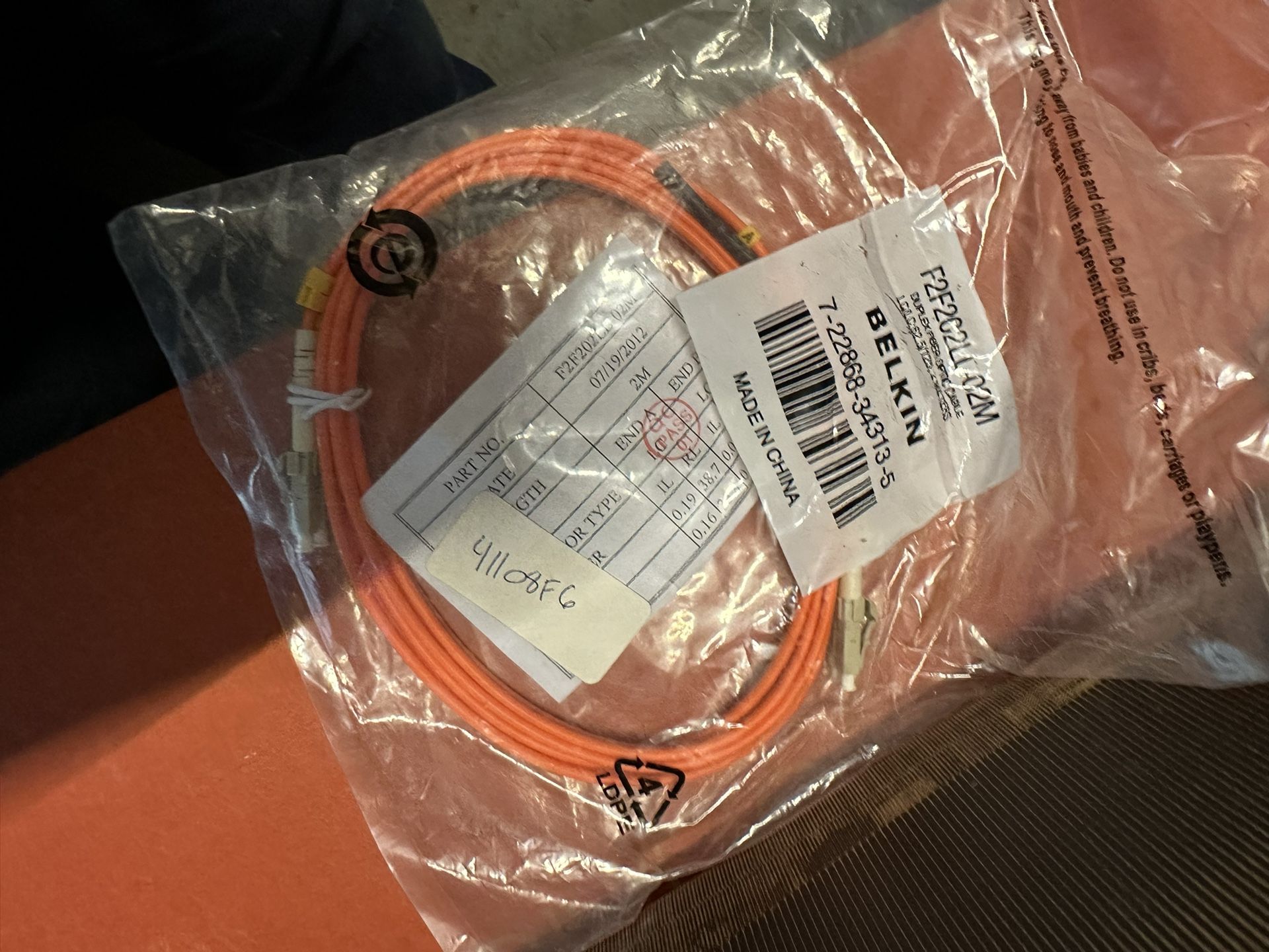 Belkin 3M Fiber LC/LC 62.5/125 Duplex TAA Cable - photo 3