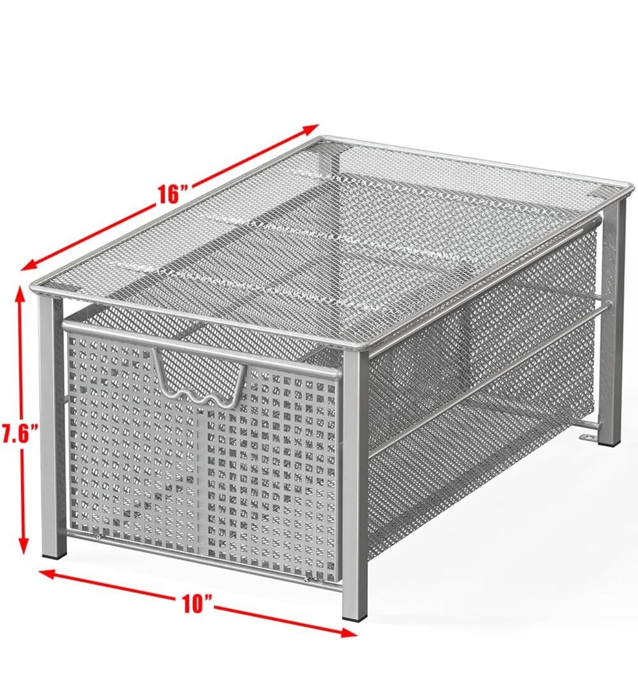 DecoBrothers Stackable Pull Out Cabinet Basket - photo 2
