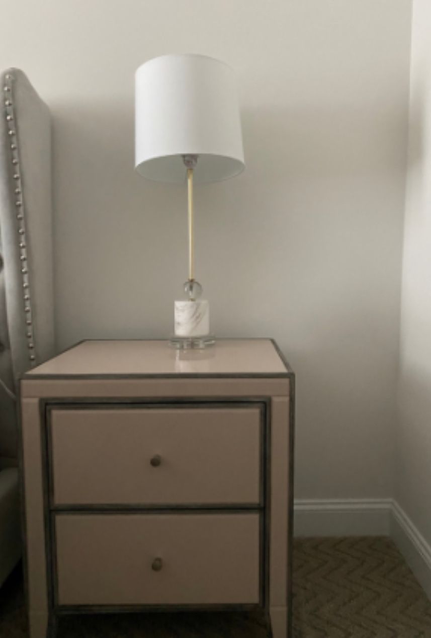 Cb2 Siena Lamp, Marble & Acrylic Base