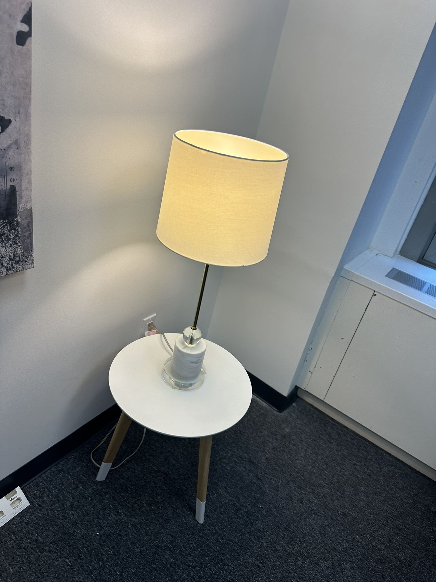 Cb2 Siena Lamp, Marble & Acrylic Base - photo 5