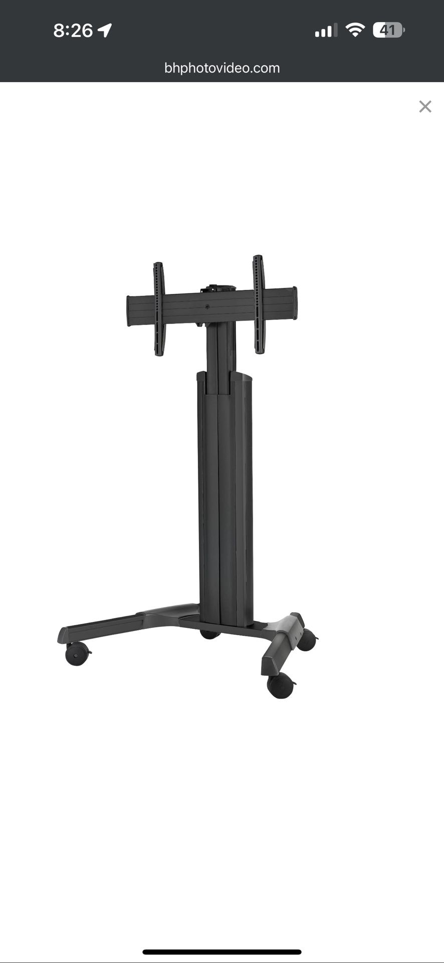 Chief LPAU Series Large Fusion Manual Height Adjustable AV Cart - photo 2