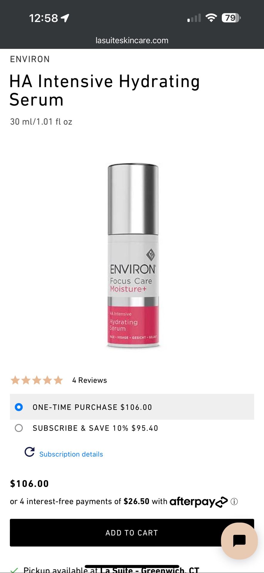 HA Intensive Hydrating Serum 30 ml/1.01 fl oz