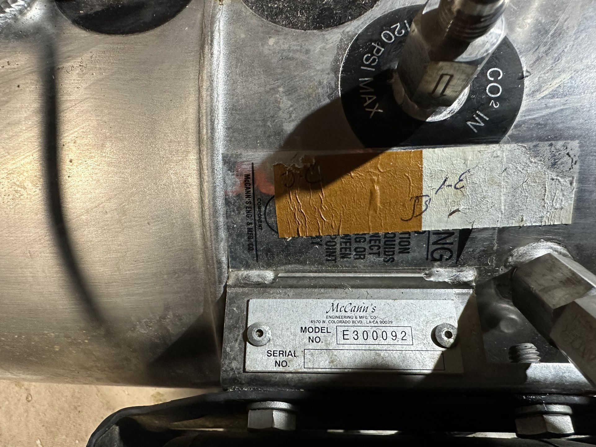 McCann's Big Mac Soda Carbonator E Series 115v Model E400397 - photo 4
