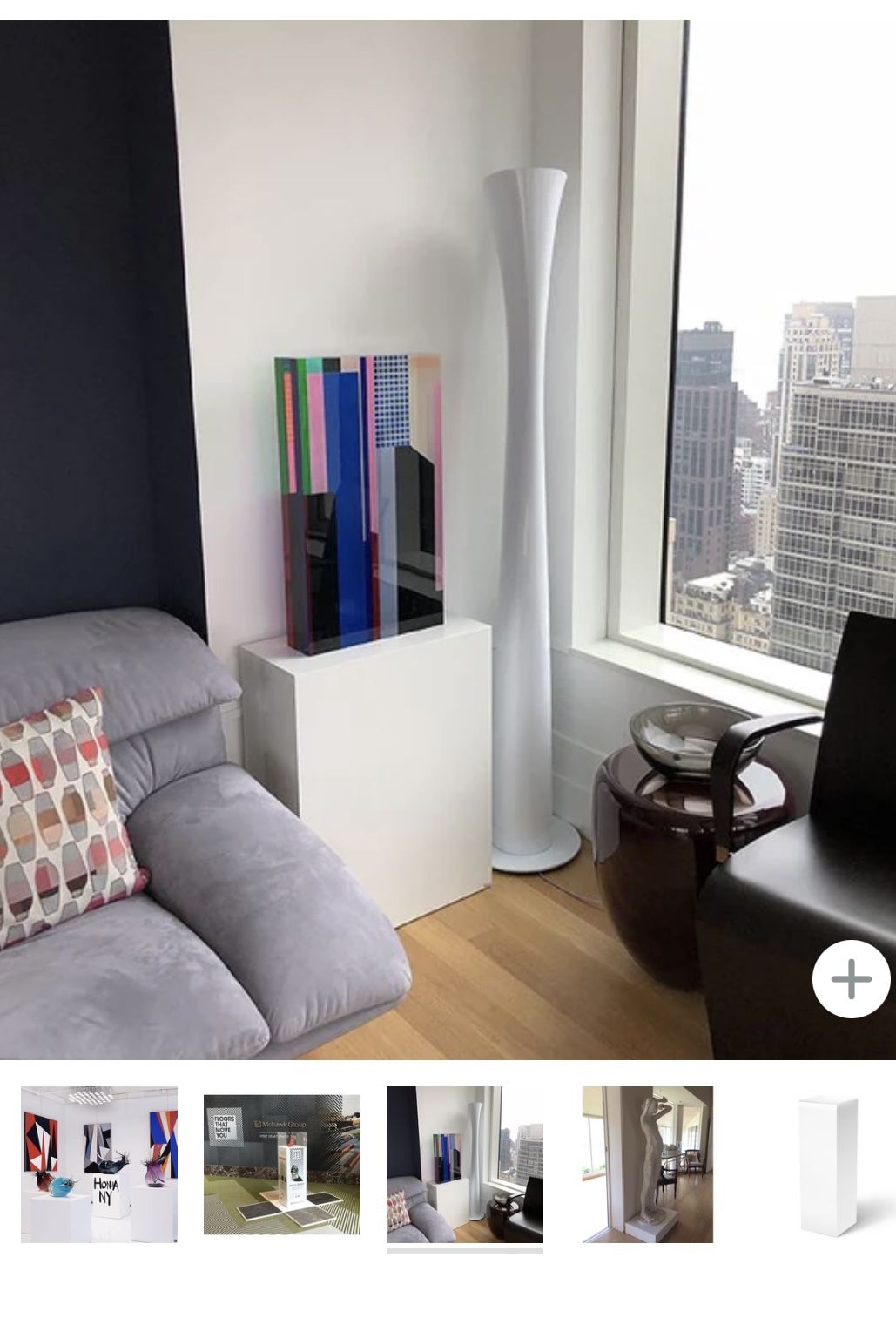 WHITE LAMINATE PEDESTAL - photo 2