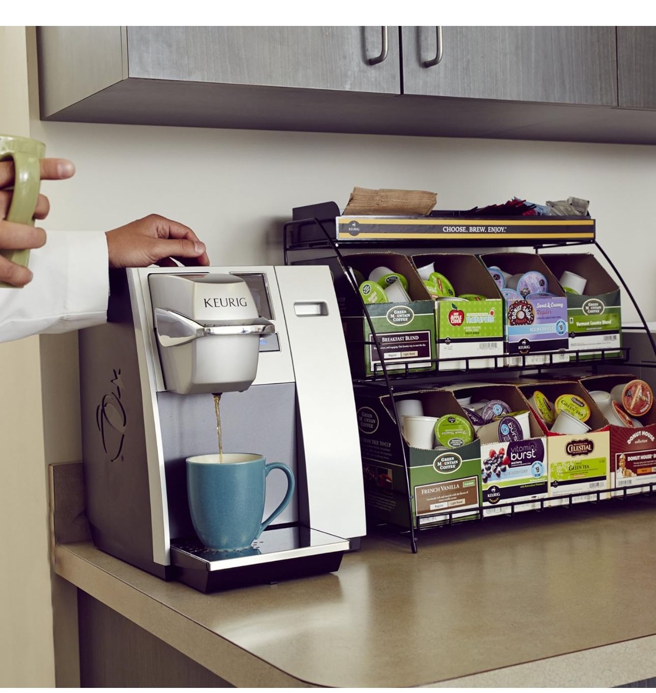 Keurig K155 Office Pro Single Cup Coffee Maker, Silver - photo 2