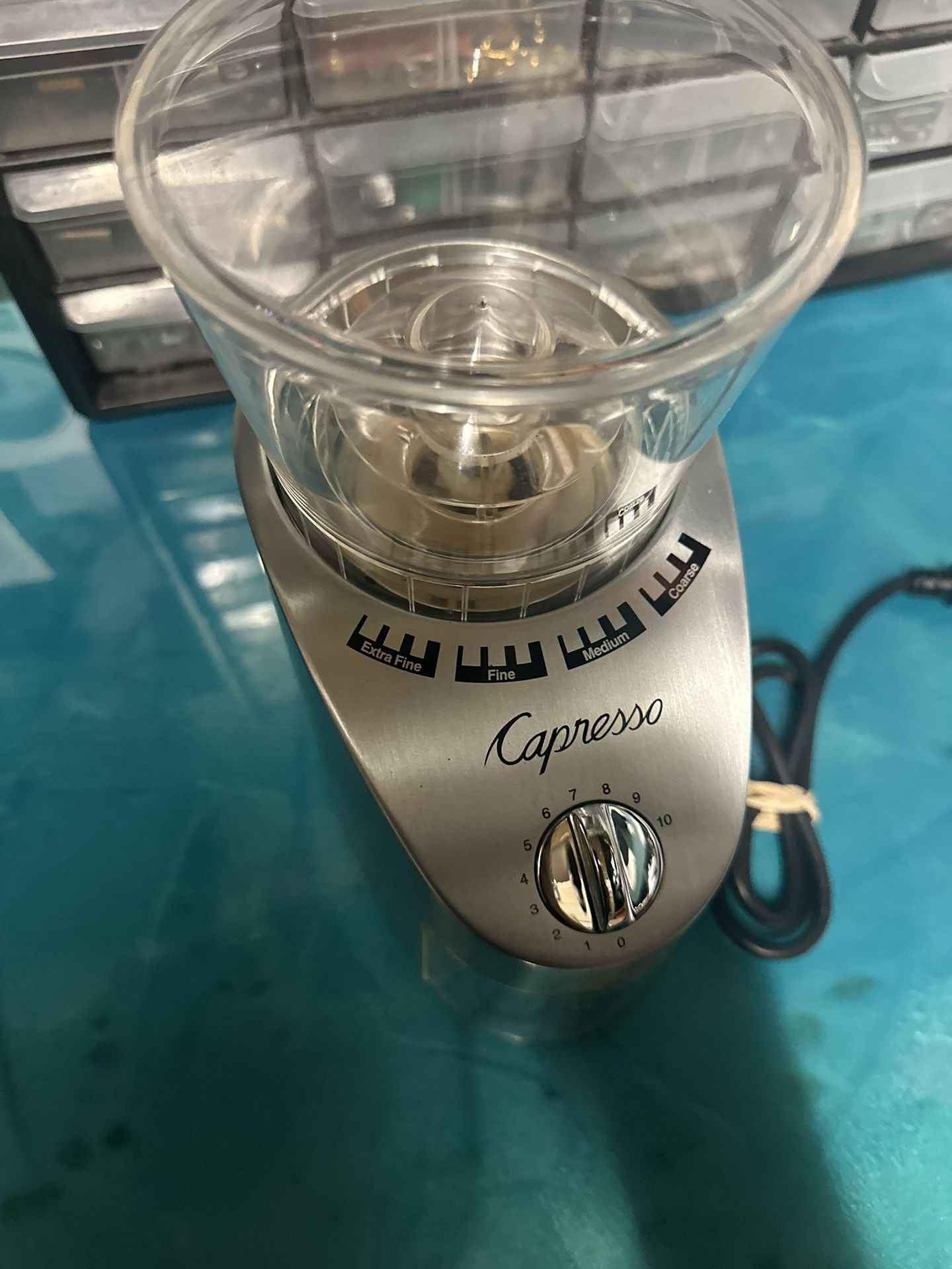 Capresso Infinity Plus Stainless Steel Conical Burr Grinder - photo 3
