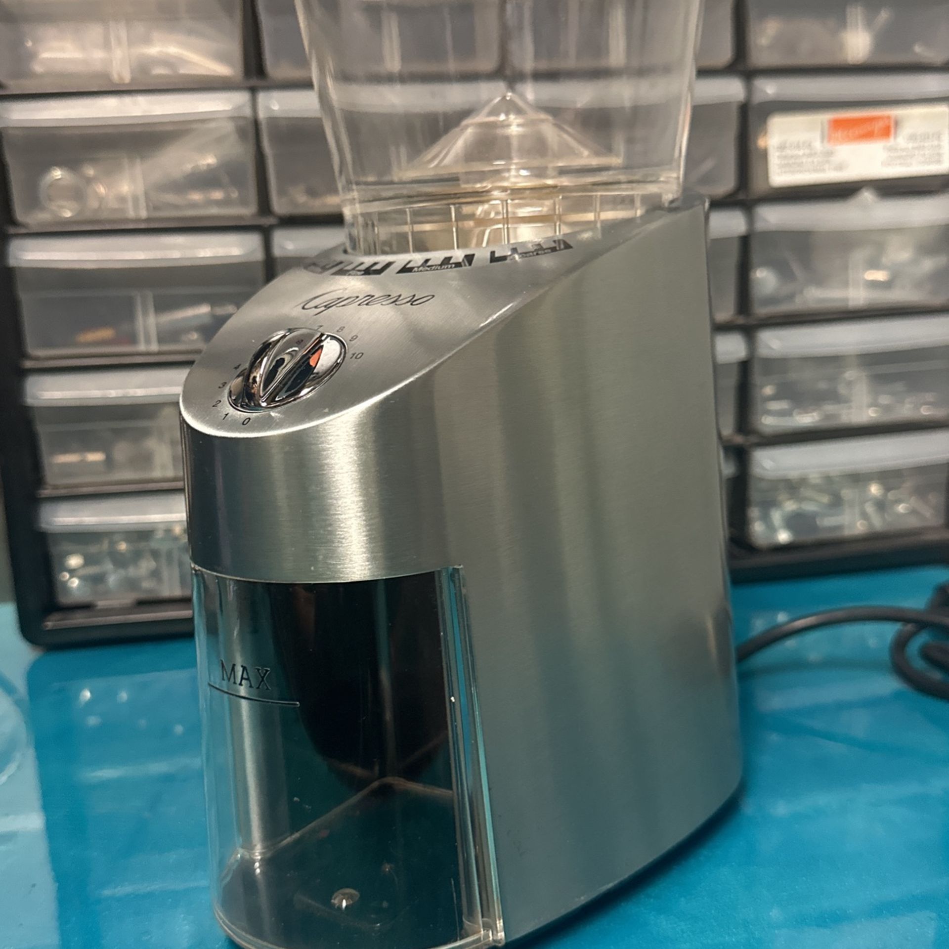 Capresso Infinity Plus Stainless Steel Conical Burr Grinder - photo 4