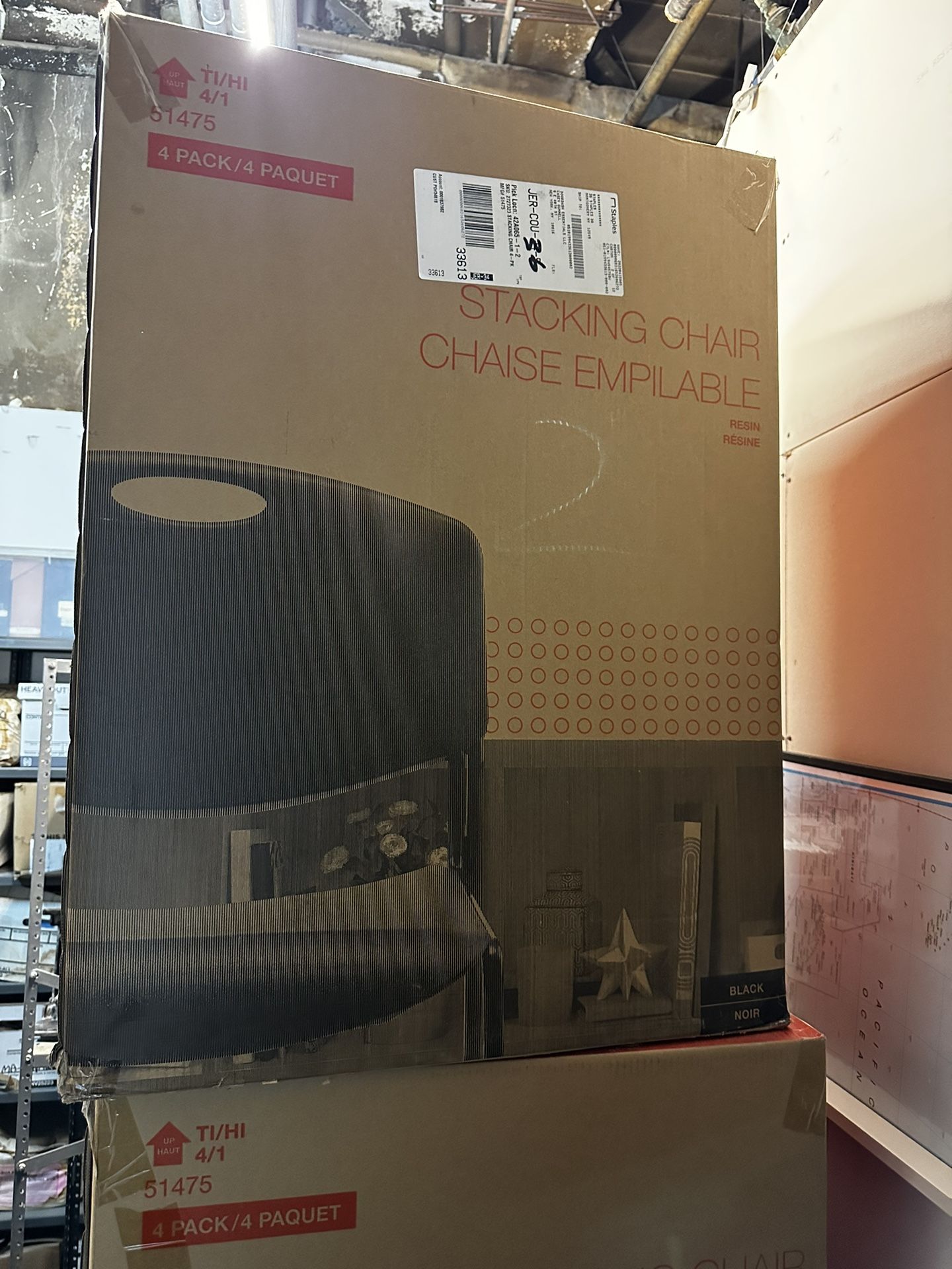 2 Sets Of 4 Stacking Chairs $160 Each Set - photo 5