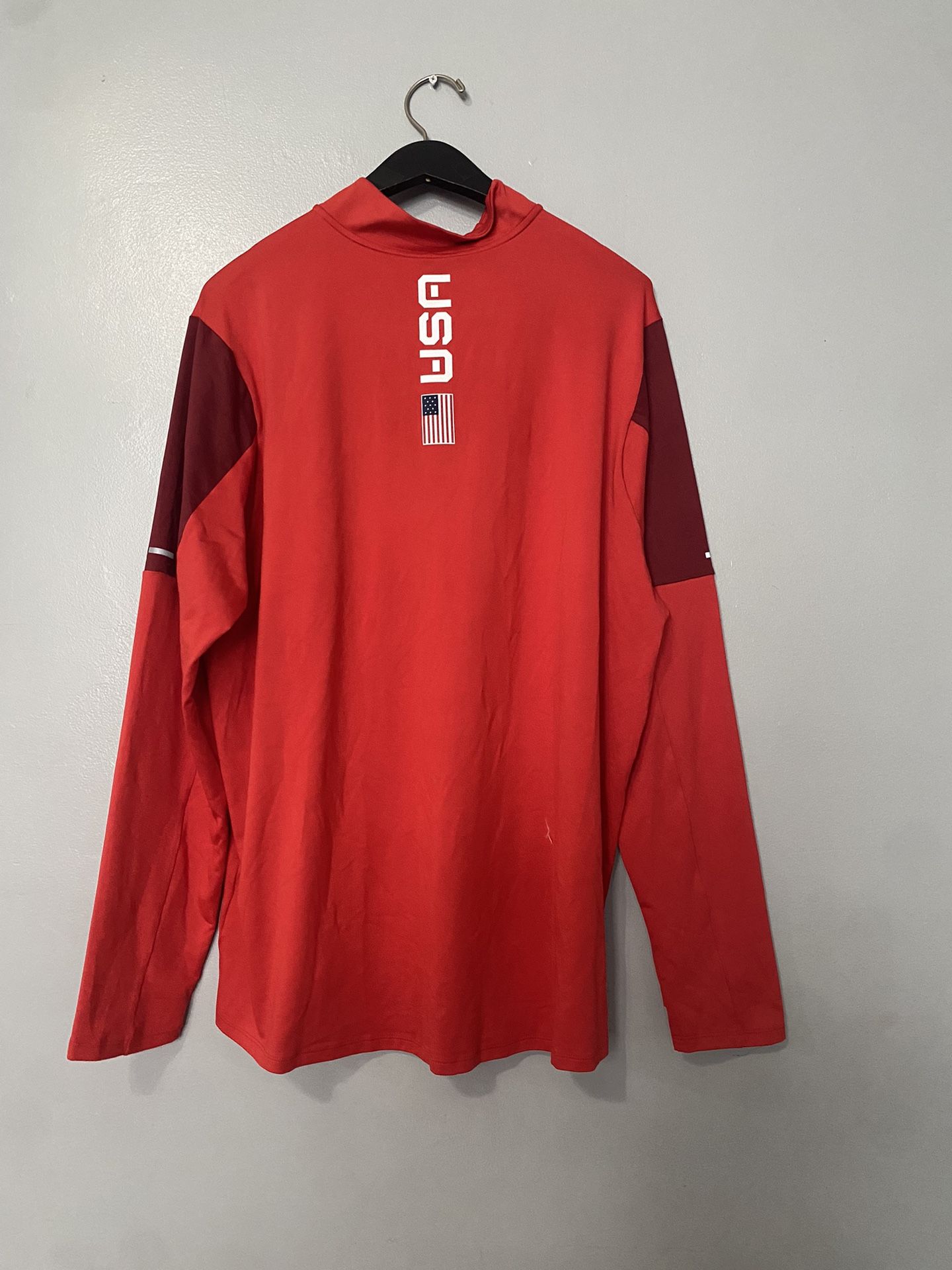 Nike Team USA Paralympics Red Team Quarter-Zip Pullover Top - photo 2