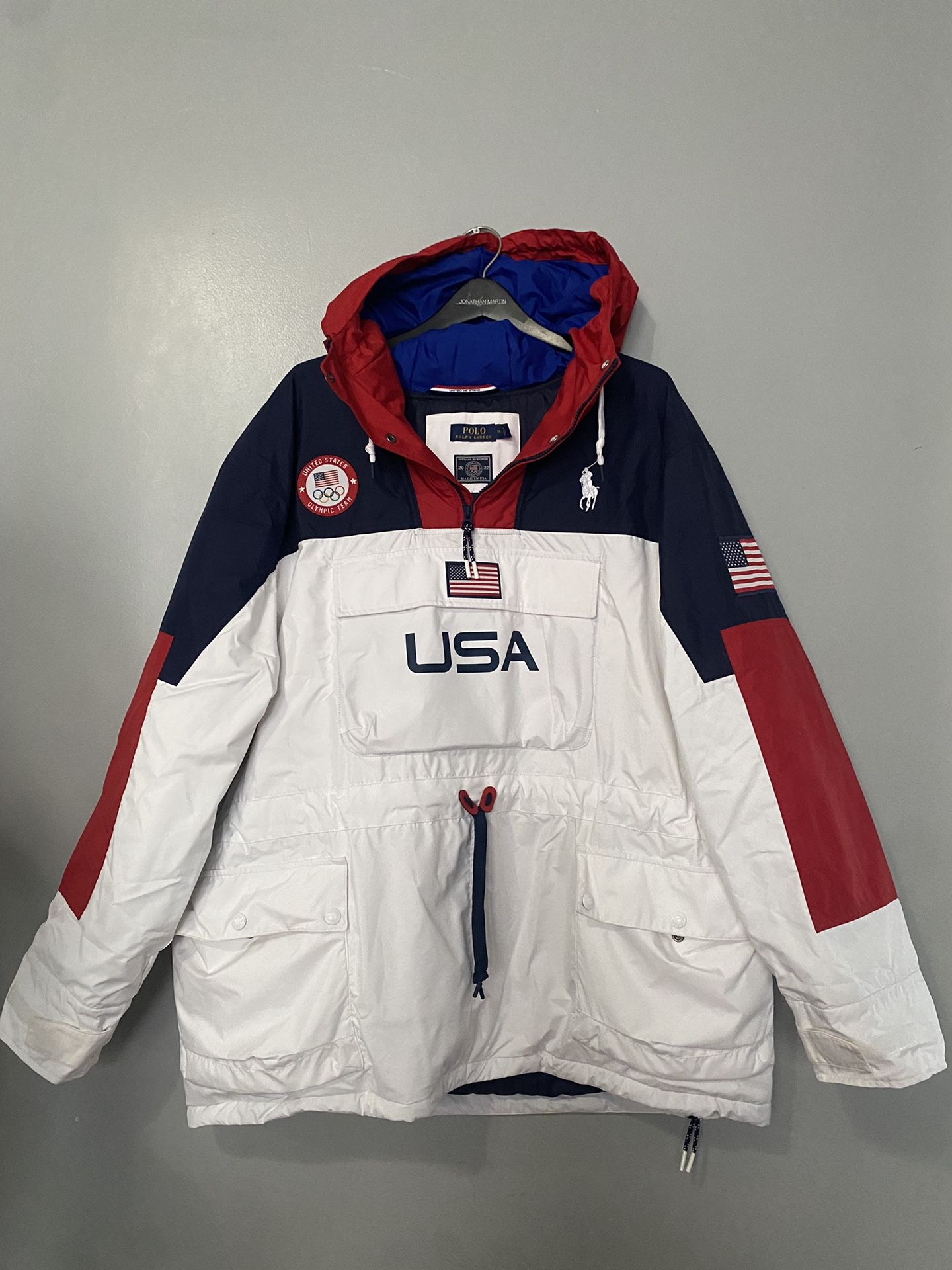 Polo Team USA Olympic Anorak 2022 Jacket Men's M - photo 2