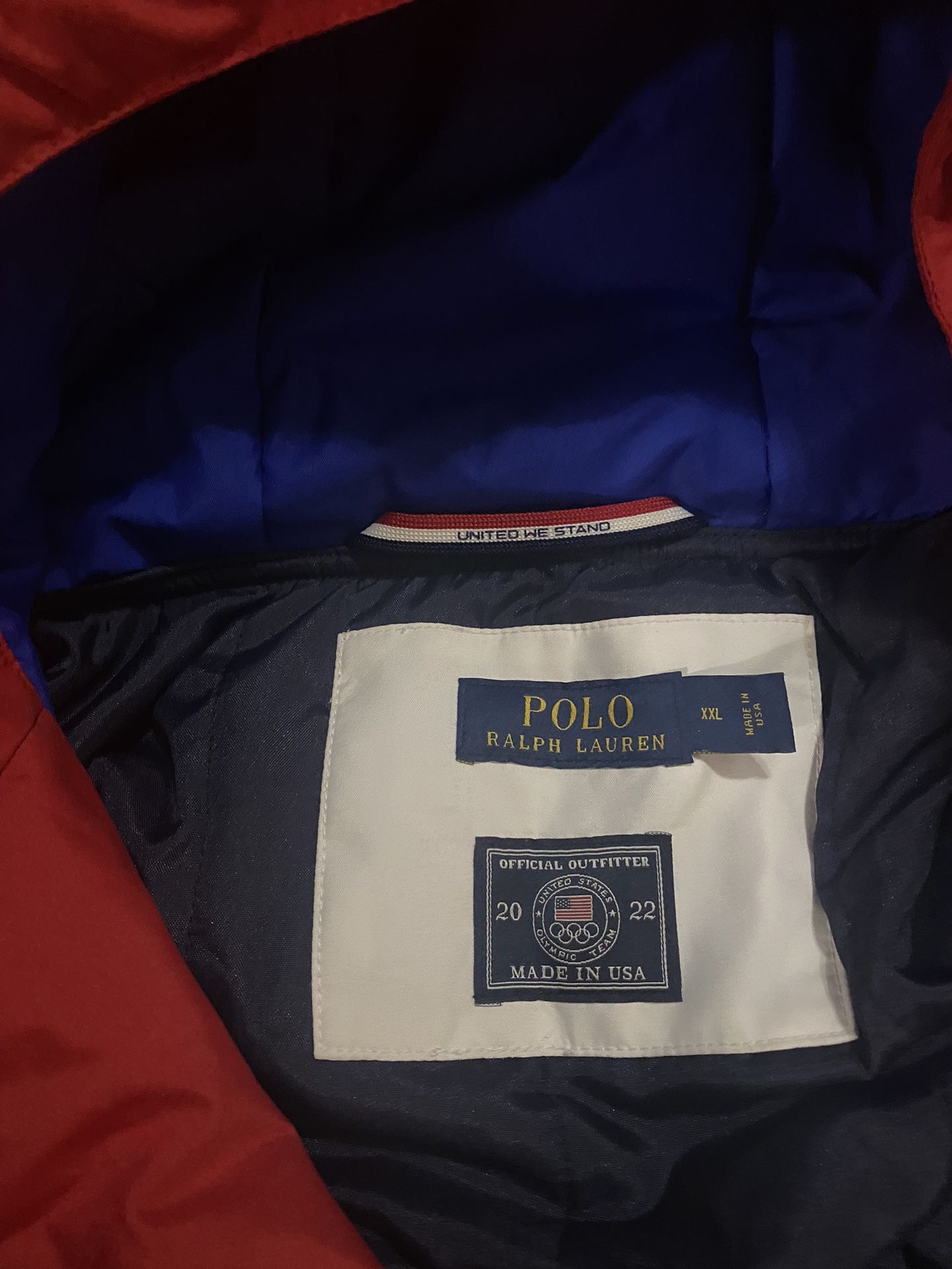 Polo Team USA Olympic Anorak 2022 Jacket Men's M - photo 4