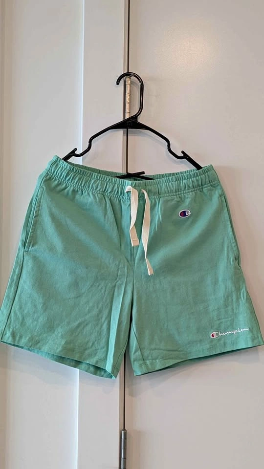 Champion Mint Green Drawstring Shorts Large (Cotton)