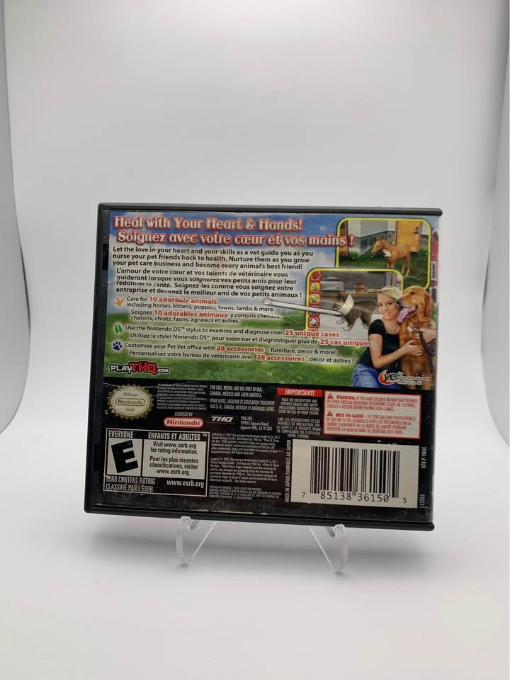 Nintendo DS - Paws & Claws Pet Vet Healing Hands Game - CIB - photo 2