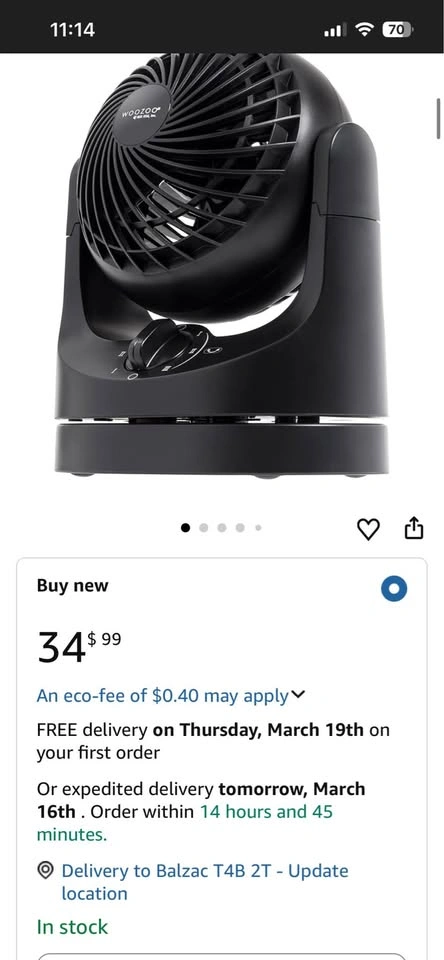IRIS USA WOOZOO Desk Fan - photo 2