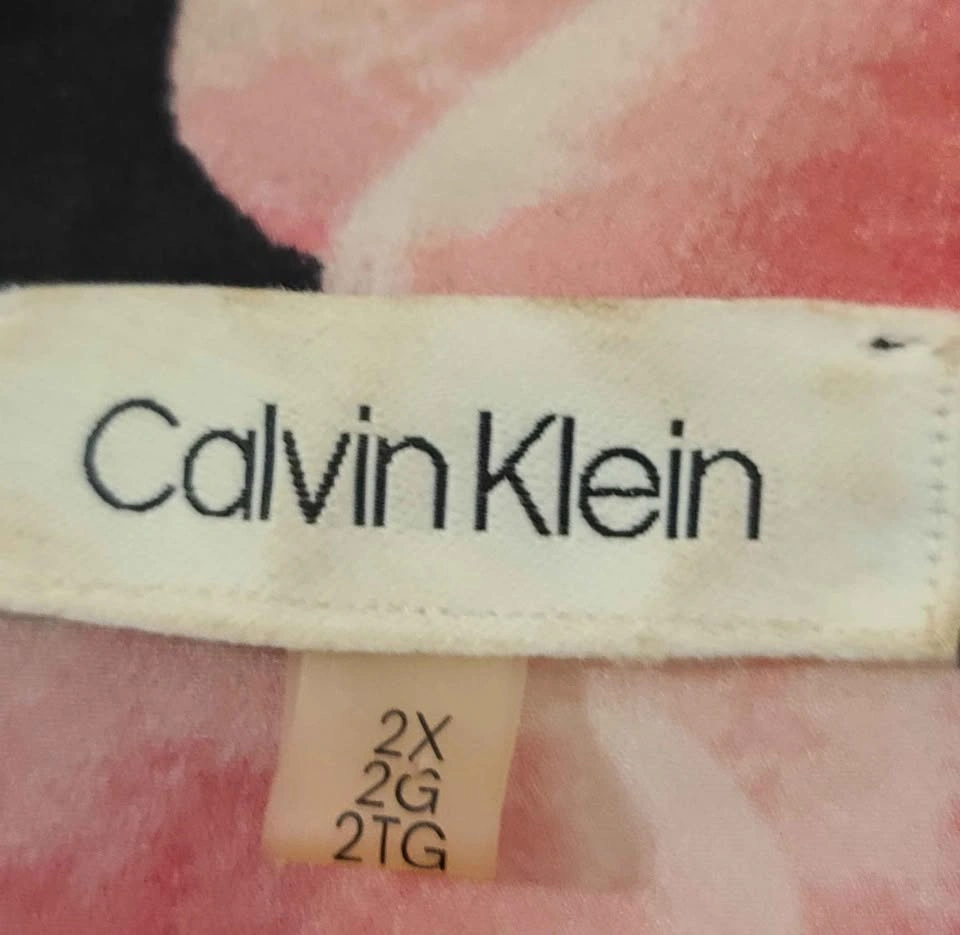 Gorgeous Floral Calvin Klein Blouse Top, Size 2X - photo 3