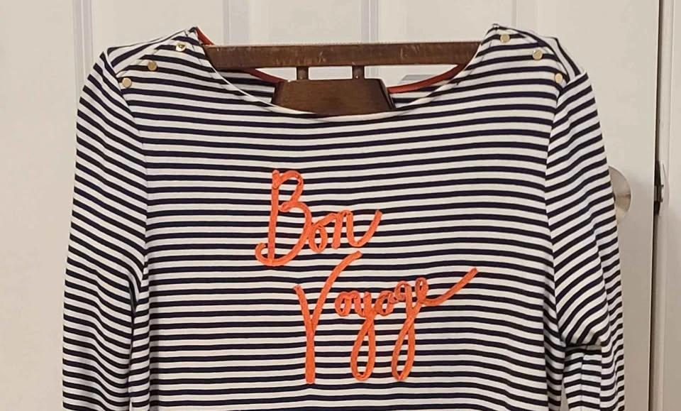 Charter Club Embroidered Striped Top - NWT - XL - photo 4