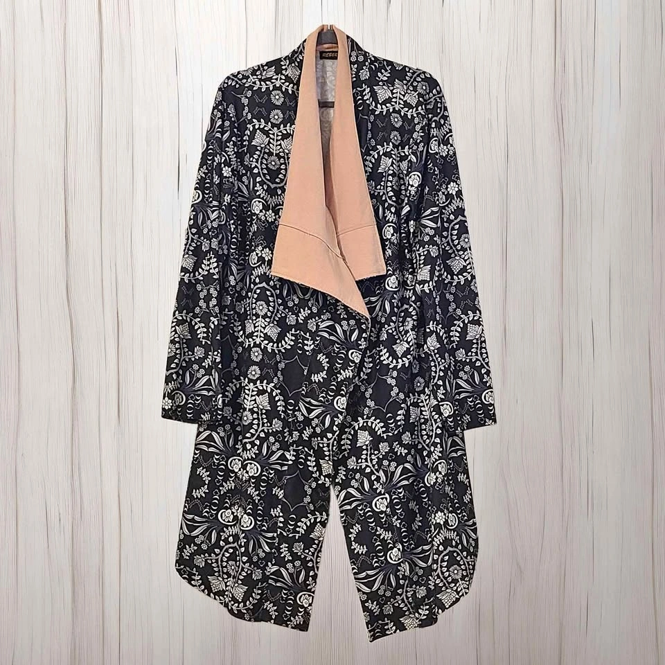 Gorgeous Vintage Print Boho Duster By Reborn Size 2XL