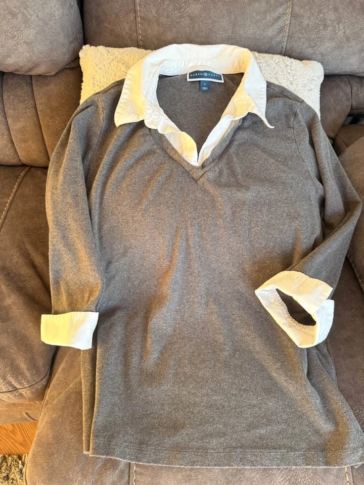 Karen Scott layered sweater (size L) - photo 2
