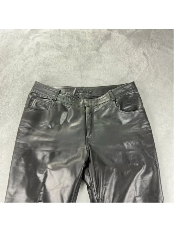 Rudsak Men's Black Leather Pants - Sz 34x31 - photo 2