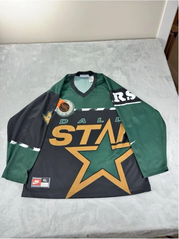 Vintage 90s Nike Dallas Stars NHL Hockey Jersey XL
