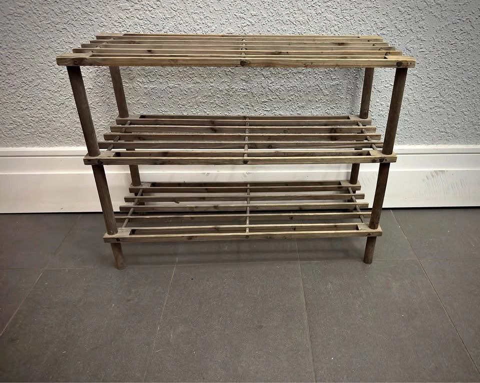Wooden Shoe Rack