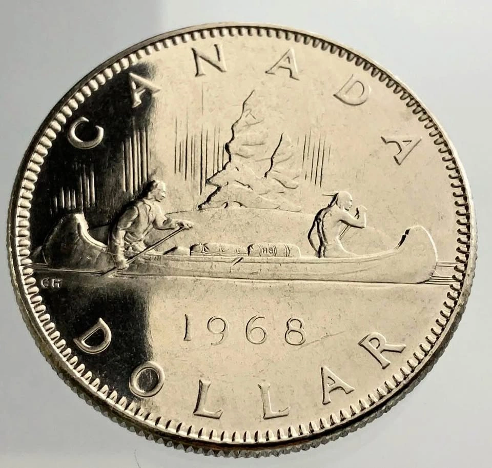 1968 Canadian Uncirculated Silver Nickel Dollar