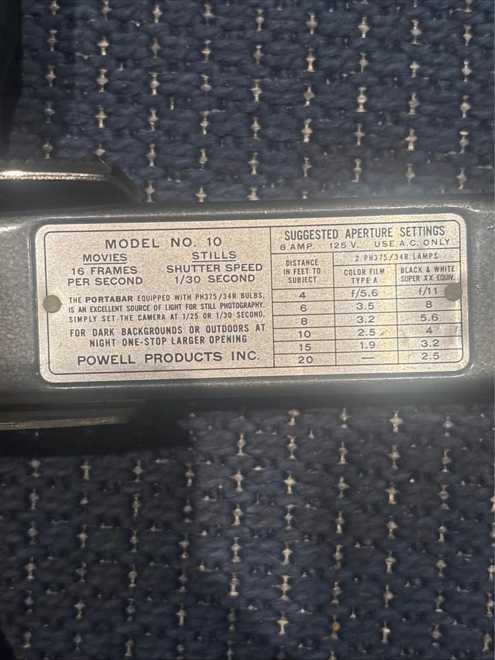 Vintage Portabar Model 10 Powell Products Camera Flash/lighting - photo 4