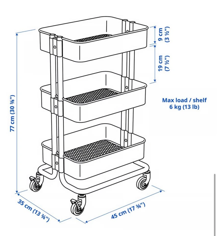 IKEA Raskog Utility Cart - White - photo 3