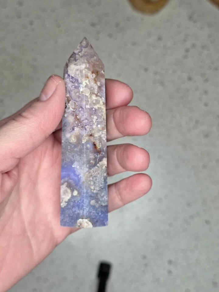 BLUE FLOWER AGATE Tower