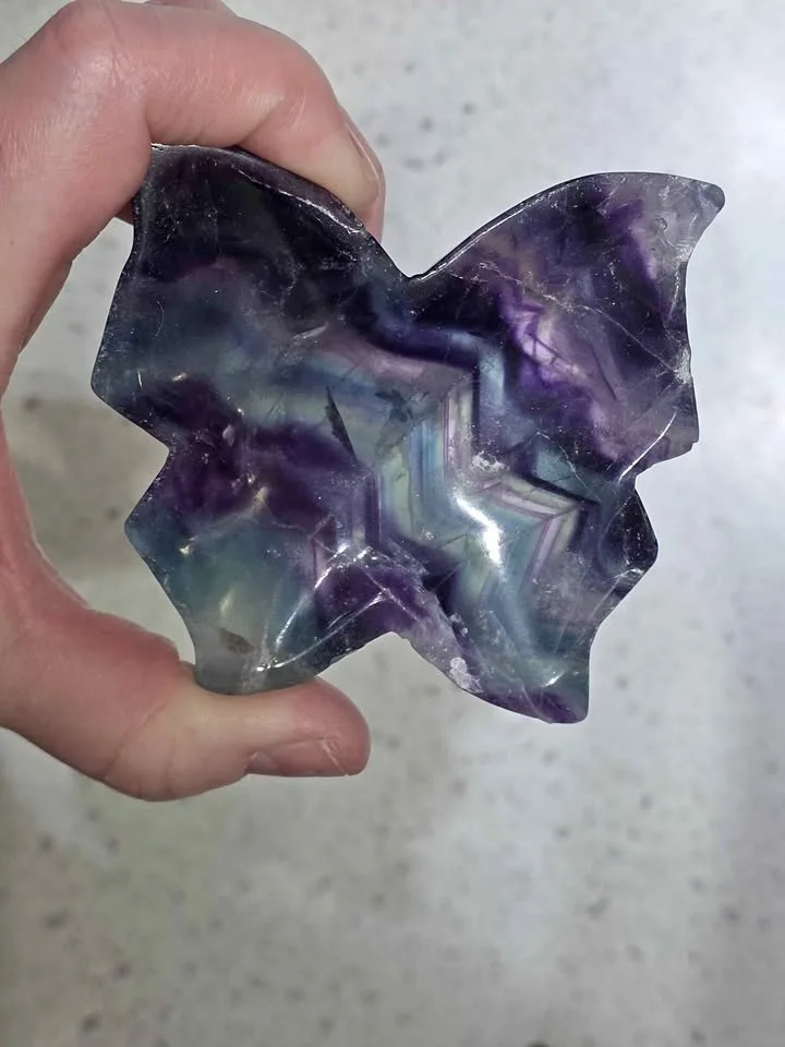 FLUORITE Butterfly Dish