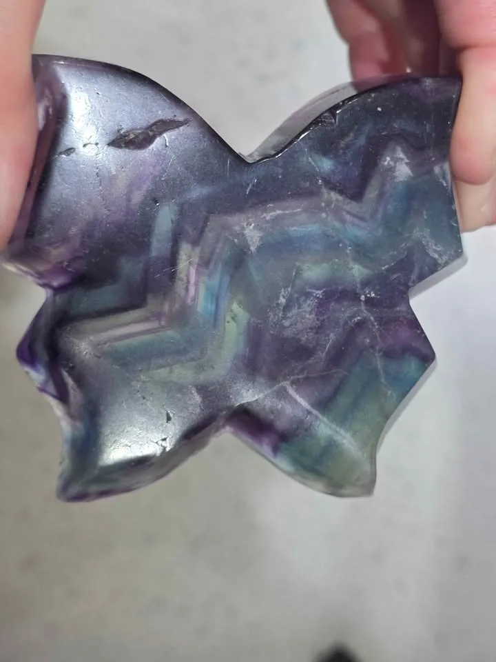 FLUORITE Butterfly Dish - photo 3