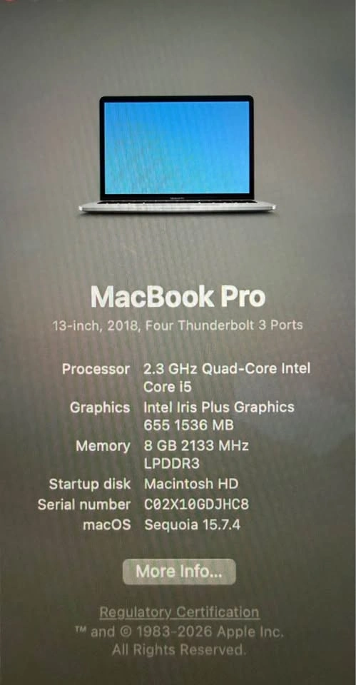 MacBook Pro 13” 2018 - 256 GB (Space Gray) - photo 5